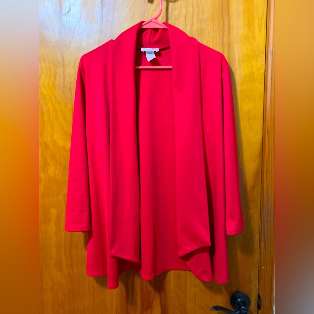ZigZagStripe Red Blazer - Large